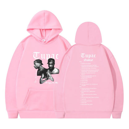 Rap singer Tupac 2pac hip-hop hoodie men's fashion hoodie sweatshirt