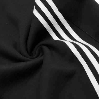 Color Block Three-Stripes Curved Knife Casual Pants Men's INS Trendy Design Sporty Loose Wide-Leg Long Pants