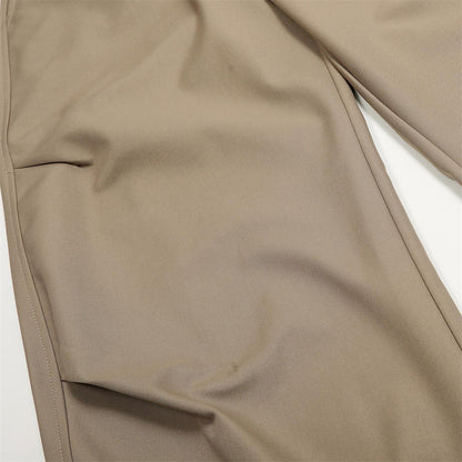 Loose Wide-Leg Solid Color Tapered Pants Men's Hip-Hop Trendy Vibe Pleated Design Versatile Casual Floor-Length Long Pants