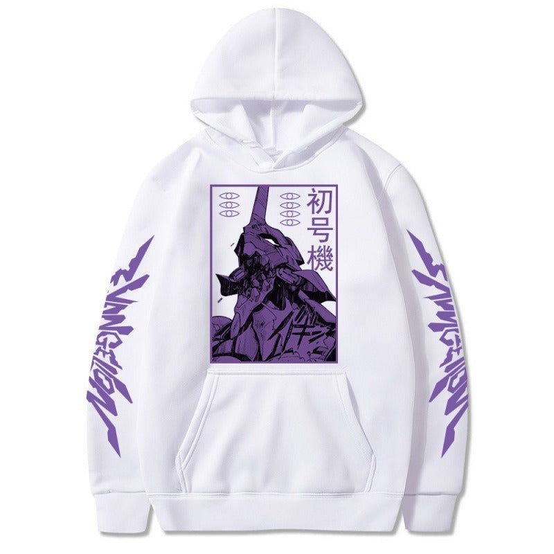 New Century Gospel Warrior Spliced Color Contrast Plush Hoodie Cross border Hoodie