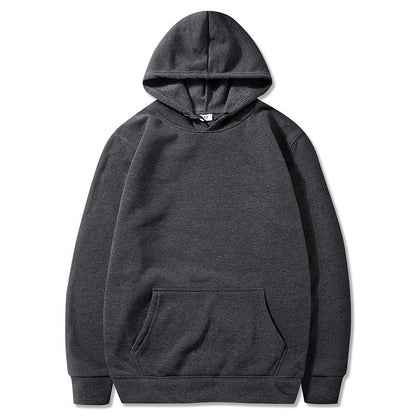 New style sweatshirt with plush hoodie, sports and leisure jacket, autumn and winter men's top, can be printed with logo