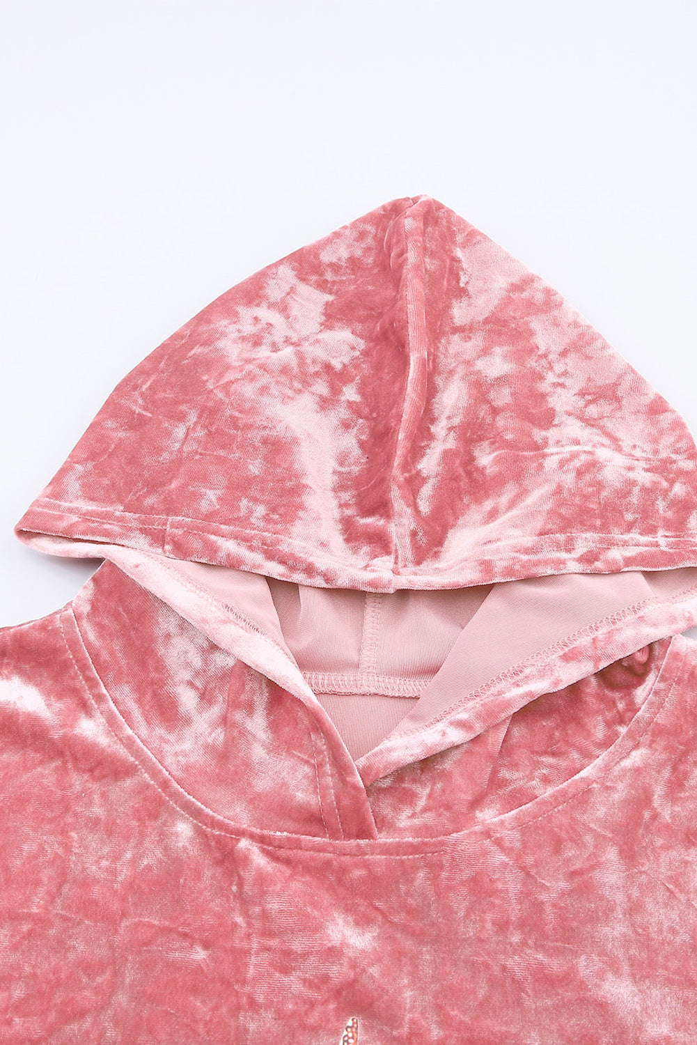 Pink Thunder Bolt Sequin Oversized Hoodie