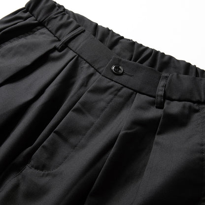 Solid Color Pleated Casual Suit Pants Men's Street Style Long Trousers Loose Fit Sports Pants