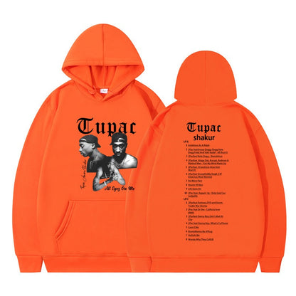 Rap singer Tupac 2pac hip-hop hoodie men's fashion hoodie sweatshirt
