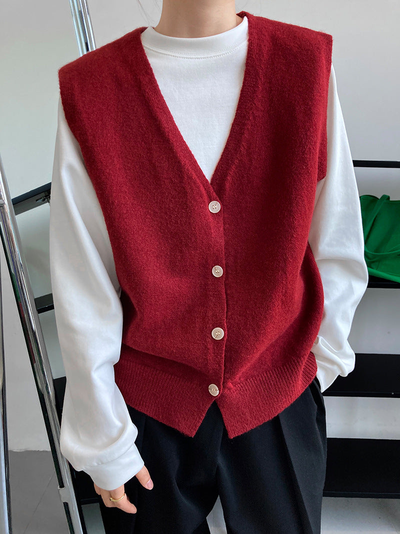 Solid color round neck layered long sleeved T-shirt loose women's base hoodie