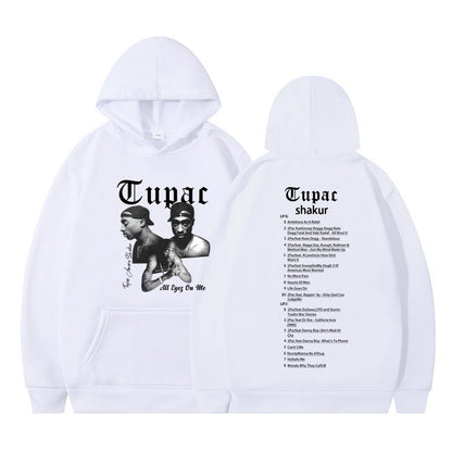 Rap singer Tupac 2pac hip-hop hoodie men's fashion hoodie sweatshirt