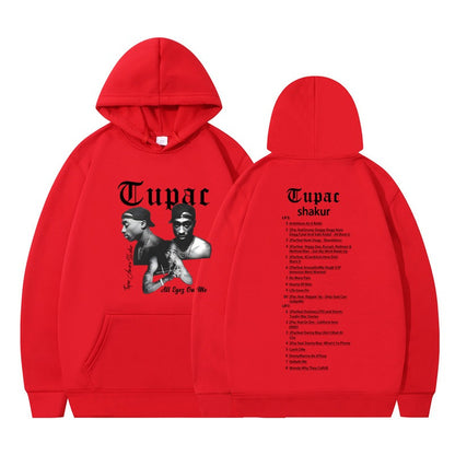 Rap singer Tupac 2pac hip-hop hoodie men's fashion hoodie sweatshirt