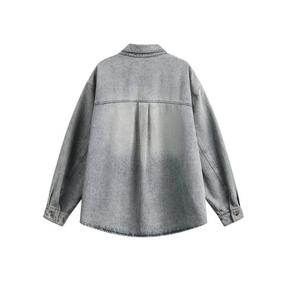Laundry workwear denim men's and women's loose fitting shirts