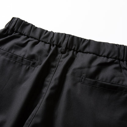 Solid Color Pleated Casual Suit Pants Men's Street Style Long Trousers Loose Fit Sports Pants