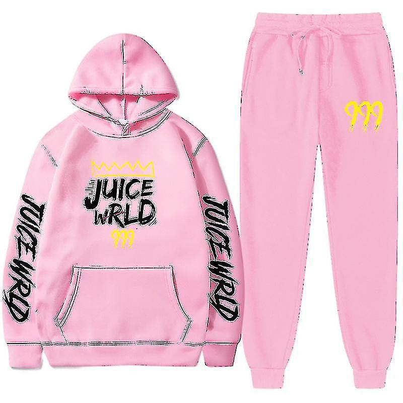 New rapper hoodie set, loose fitting men's and women's hooded hoodie+sweatpants
