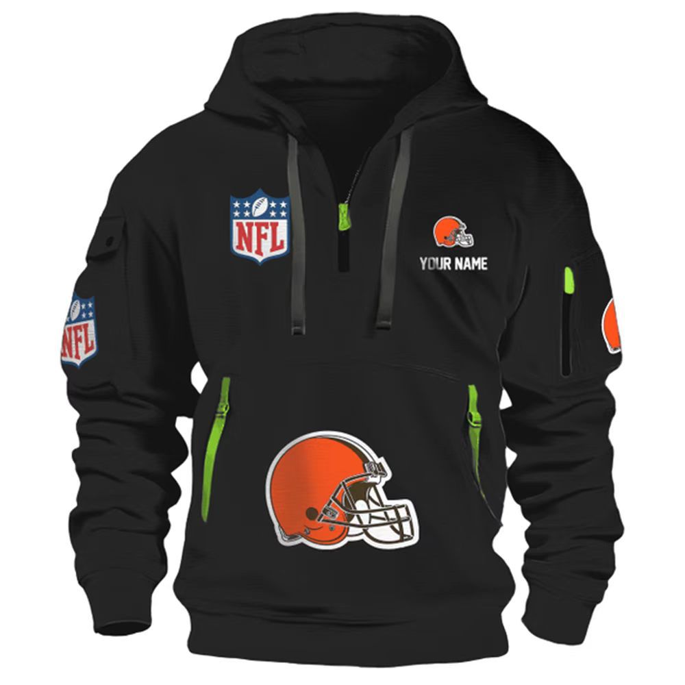 Casual European and American Pocket Zipper Pullover Series Printed Outerwear Hoodie New Style