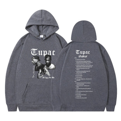 Rap singer Tupac 2pac hip-hop hoodie men's fashion hoodie sweatshirt