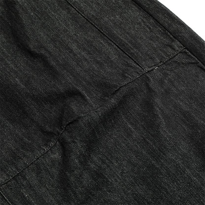 Trendy All-Match Tapered Pants Men's Casual Long Pants Vibe American High Street Pleated Design Solid Color Banana Scythe Pants