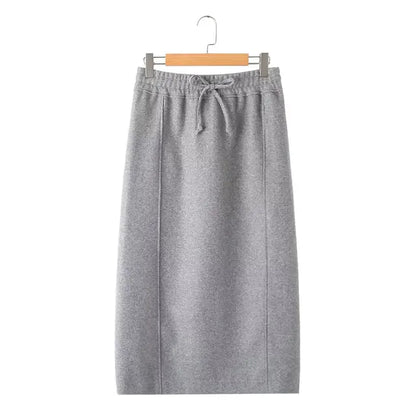 Women's Suit Skirts for Women Elegant Suits Long Skirt  Top Set Zipper Hoodie Women's
