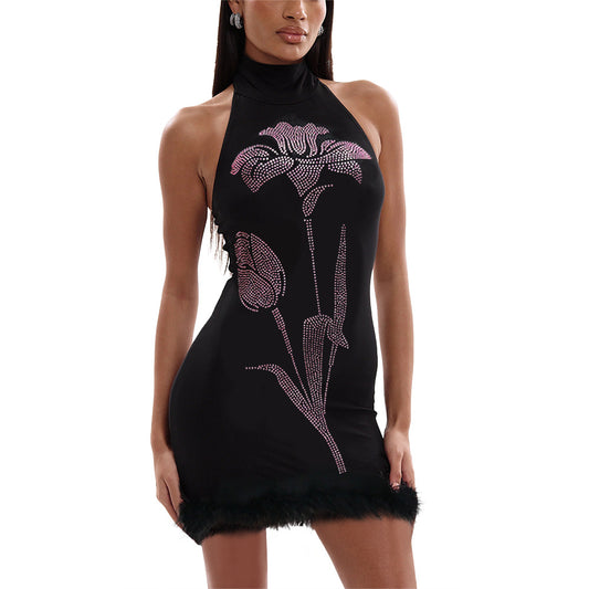 Sexy Fitted Sleeveless Short Skirt Women's