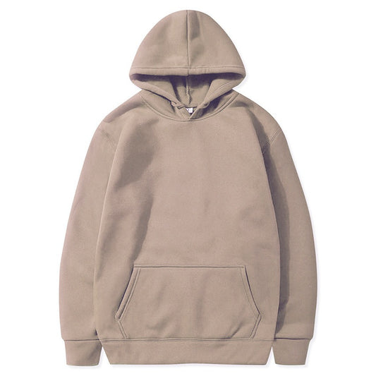 New style sweatshirt with plush hoodie, sports and leisure jacket, autumn and winter men's top, can be printed with logo