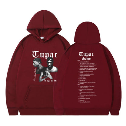 Rap singer Tupac 2pac hip-hop hoodie men's fashion hoodie sweatshirt