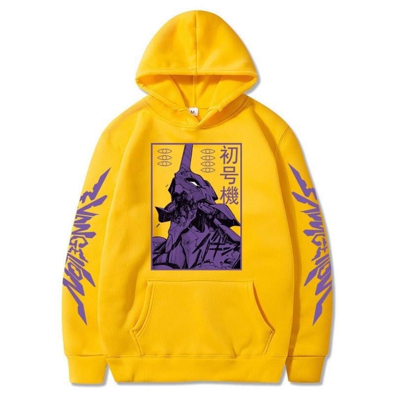 New Century Gospel Warrior Spliced Color Contrast Plush Hoodie Cross border Hoodie