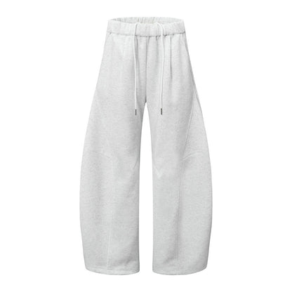 Loose Wide-Leg Scissors Pants Men's Long Pants American Design Spliced Solid Color Versatile Casual Sweatpants