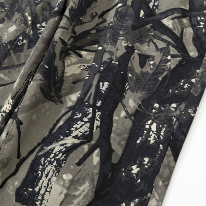 Digital Print Tree Camouflage Straight Leg Long Pants Men's Work Pants Hip Hop Trendy Sports Loose Outdoor Camouflage Trousers