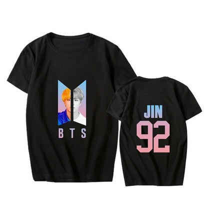 KPOP BTS Bangtan Boys Album Love Yourself Answer Photo RM V SUGA Hip Hop Tshirt K-POP T Shirt Short Sleeve Tops T-shirts